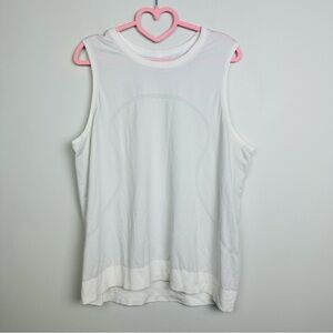Lululemon Athletica White Swiftly Breathe Muscle Tank Size 14